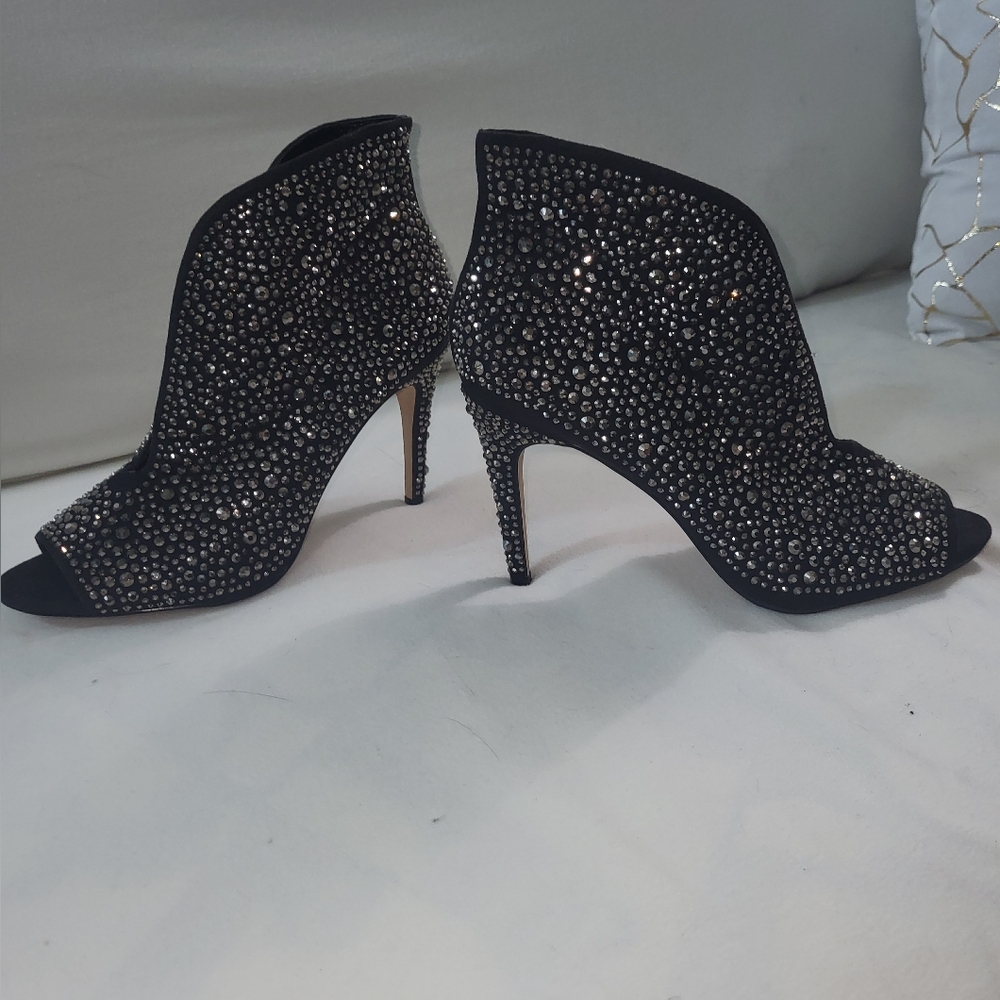 INC International Concepts Black Sparkly Stiletto Pumps🔥